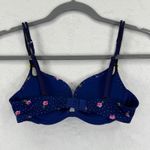 Victoria's Secret Victoria's‎ Secret Sexy Little Things 32B Bra Blue Floral Polka Dot Photo 1