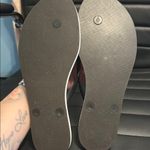 Tory Burch  Black and Gold Leopard Print Sandals, Size 9 Photo 4