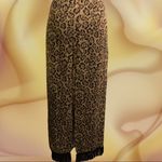 Lemme for Nina Lenard Tan and black leopard skirt Size M Photo 2