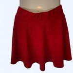 Elegant Red Women's mini Skirt with flared bottom M Size M Photo 0