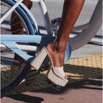 Larroude The Dolly Platform Mule In Natural Raffia SIZE 11 NEW Tan Photo 2