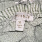 Crown & Ivy  Green Striped Pajama Set size XLarge cozy Photo 4