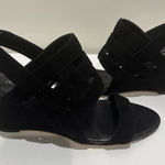 Donald J. Pliner Black Suede Wedges Photo 0