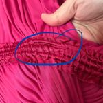 Amanda Wakeley Deep V Long Maxi Dress Pink Gown Women’s Size L Flawed Size L Photo 11