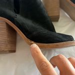 Vince Camuto  Katleen Black Suede Open Toe Ankle Bootie Sz 7.5M/EU 37.5 Peep Toe Photo 1