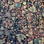 Peruvian Connection  Pima Cotton Floral V-Neck Blouse Size Medium Photo 2