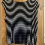 Coldwater Creek Black and White Striped Women's Top Photo 2