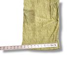 Tahari  100% Linen Pants Women's M Lime Green High Rise Wide Leg Cropped Beach Photo 7