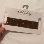 Ettika NWT  Brown Studded Faux Suede Choker Necklace Photo 1