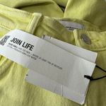 ZARA Mid Rise Crop Flare Lime Yellow Stretch Jeans NWT Size 8 Photo 10