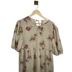 NWOT En Saison Floral Tie Back Midi Dress in Tan/Pink Size M Pink Size M Photo 5