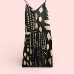 Banana Republic Cute satin stretchy silky batik safari maxi dress flowy boho Photo 1