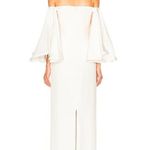 Houghton NYC By Katherine Polk Gamila Silk Wedding Dress Off Shoulder NWT Size 4 Photo 4