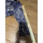 Jess & Jane Shirt Women Size XL Cotton Blouse Purple Sea Paisley Teacher Office Photo 5