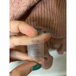 Vila Milano  Womens Knit Sweater Size L Long Sleeve Pullover Blush Textured Photo 2