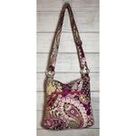 Vera Bradley  Shoulder Bag Purse Purple & Pink‎ Flower Print 11x11x2 Photo 13
