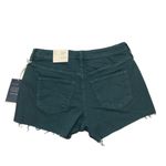 Universal Threads NEW Dusk Green Teal High Rise Shorts Cutoff Fringe Photo 2
