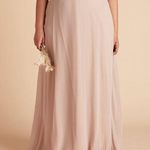 Birdy Grey NWT Kira One Shoulder Maxi Bridesmaid Dress Taupe Chiffon Size XXL Photo 5