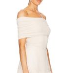 NWT HELSA Makenzie Off Shoulder Sweater in Vanilla, size S White Photo 1