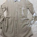 Lovestitch beige shirt, in linen fabric Photo 0