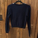 Brandy Melville John Galt Argyle Cardigan Button Navy White Red academia Preppy Photo 6