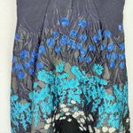 LELA ROSE Runway Blue Floral Embroidered A Line V Neck Mid Length Dress Sise 4 Photo 6
