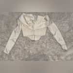 House Of CB NWOT  Evita Ivory Satin Off Shoulder Draped Corset Top Sz S Photo 6