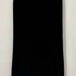 American Vintage Vintage Courtwell NV Black Velvet High Pencil Wrap Skirt Sz 12 *Flaw Photo 0