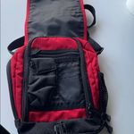 L.L. Bean Unisex Nylon Messenger Crossbody Bag Red Photo 2