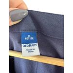 Old Navy Blue Long Sleeve V-Neck Cinch Waist Top Shirt Medium Petite Photo 5