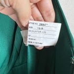 Dessy Chiffon Gown Plus Size 16 Hunter Green V Neck Sleeveless Maxi Dress Formal Photo 5