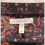 Maurice's Medallion Print Tiered Multicolor Black Tunic Blouse Photo 2