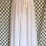 Chiffon Pleated Formal Dress White Size 0 Photo 3