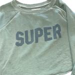 Treasure & Bond Super 3/4 Bell Cut Off Sleeve Crop - Green Photo 2