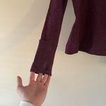 Lululemon  burgundy heathered long sleeve top Photo 2