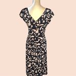 London Times  cute black and beige design midi dress! Photo 4