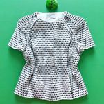 Nina Ricci jacket size 8 40 white black polka dot blazer Photo 0