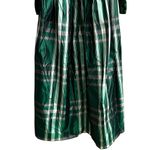 Vintage Lorrie Deb Emerald Green Velvet Plaid Maxi Dress Emma Bridgerton 9/10 Photo 10