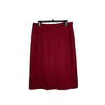 VTG 80s Women’s Old Money Old Lady Sz 10 Jacket Skirt Shirt 3 Piece Suit Red Photo 3