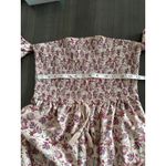 Bog Collective Off Shoulder Floral Jumpsuit Large Flare Cottagecore Artsy‎ Flowy Pink Photo 4