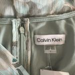 Calvin Klein  Tiered Maxi Dress Floral Eucalyptus Green Tan Size 8 NEW with Tag Photo 13