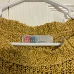 Free People  Beach Yellow Knit Sheer Dress Photo 4