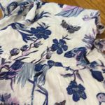 Banjanan Brenda Blue Pintuck Long Floral Dress tiered jubilee XS women's Photo 7