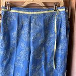 Talbots Vibrant Blue cropped slacks 10p Photo 3