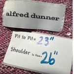 Alfred Dunner Womens XL Knit Jeweled Neck 3/4 Sleeve Sparkle Pink Sweater Top Photo 2