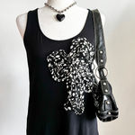 Twenty One Vintage Y2K 3D Bow Tank Top, Coquette Fairycore Early‎ 2000s Medium Photo 0