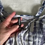 Torrid  Blue and White Tie-Dye Strappy Bikini Top Photo 2