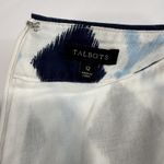 Talbots Blue White Diamond Jubilee Sleeveless Linen Dress Size 12 Photo 8