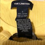 The Limited Twinset 2 Piece Sweater set ribbed Yellow cotton  S Vintage 90’s Photo 5