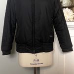 Bogner Black Vintage Ski Bomber Coat Winter Jacket Zip Snap 8 Medium Photo 3